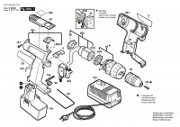 Bosch 0 601 936 820 Gsr 12 Vsh-2 Cordless Screw Driver 12 V / Eu Spare Parts